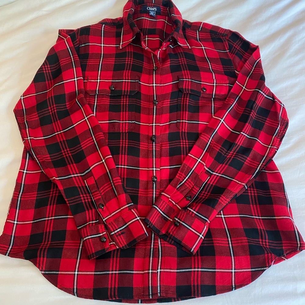 CHAPS Classic Red Flannel